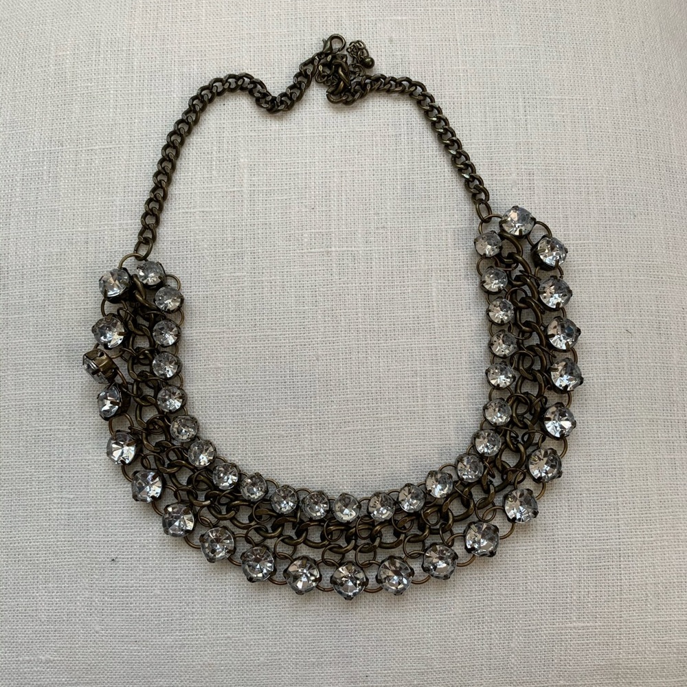 Glam rhinestone necklace